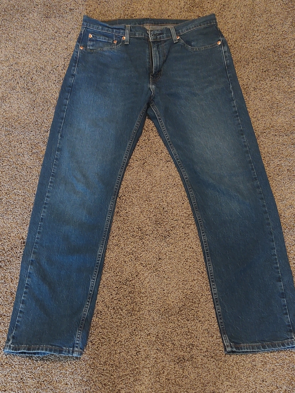 Levi's 505 Straight Leg Blue Jeans